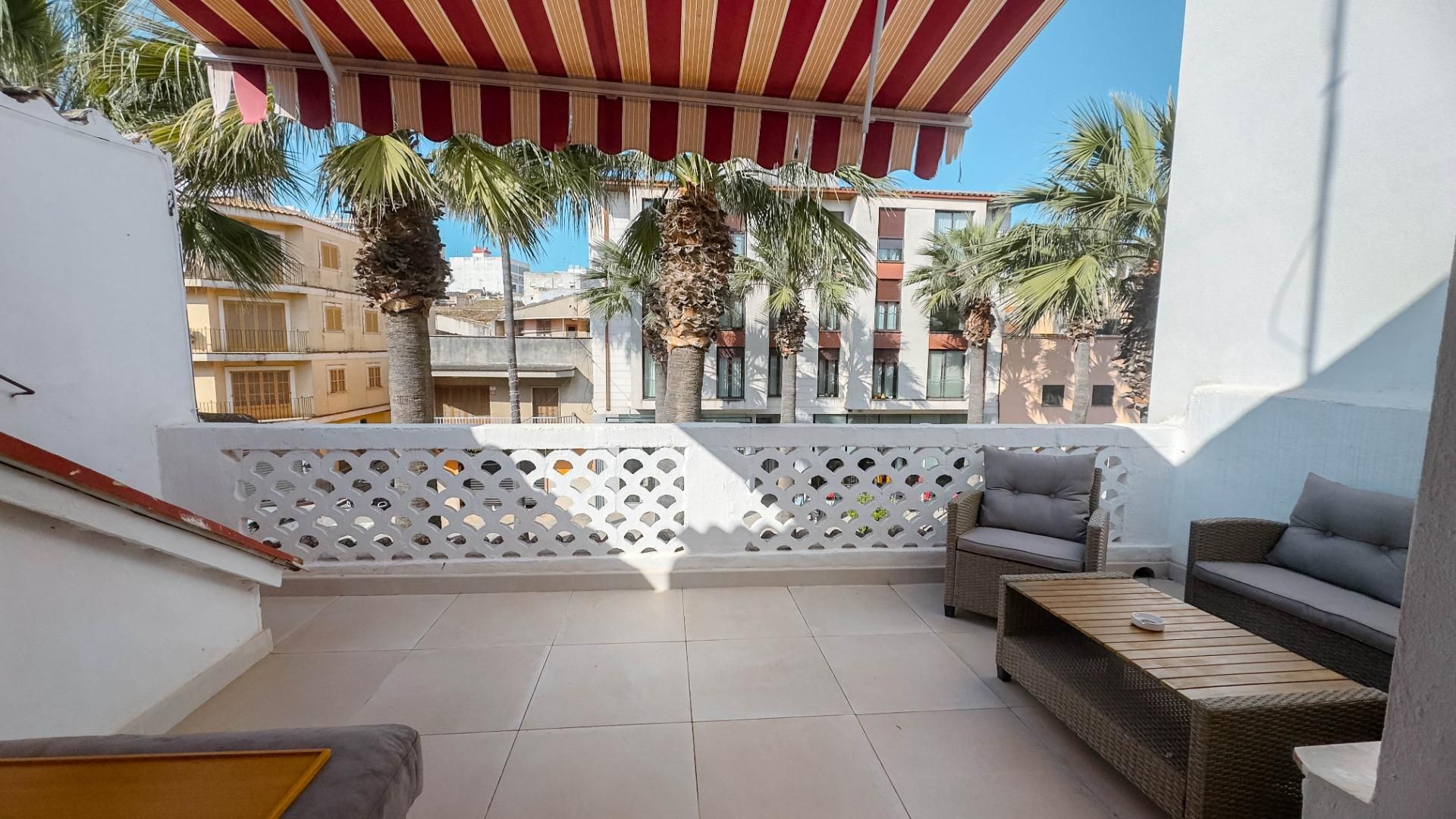 Terrace of Duplex to rent in Inca  with Private garden, Terrace and Alarm