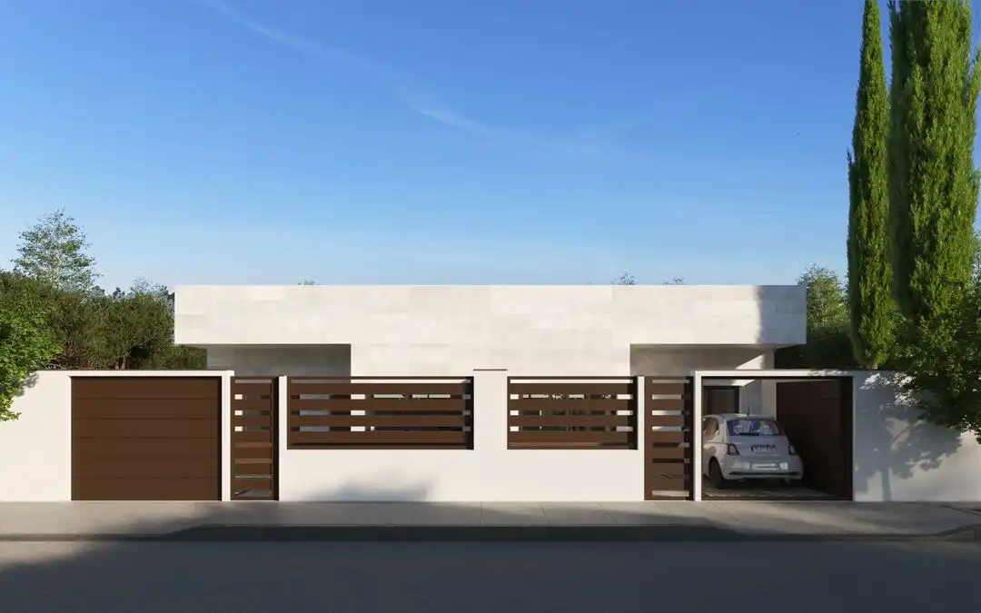 Vista exterior de Casa adosada en venta en Yuncos con Aire acondicionado, Calefacción y Jardín privado