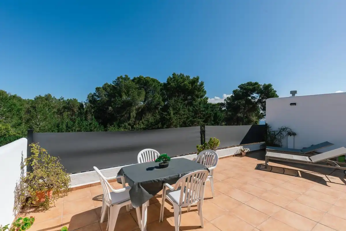 Terrassa de Casa adosada en venda en Sant Josep de sa Talaia amb Aire condicionat, Calefacció i Jardí privat