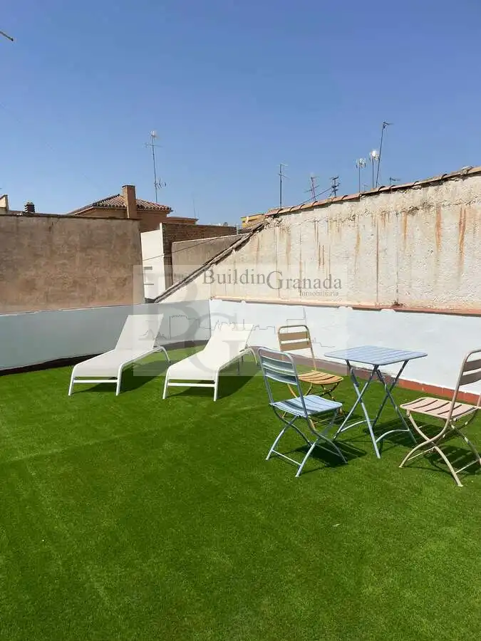Terraza de Piso de alquiler en Granada con Calefacción, Terraza y Amueblado