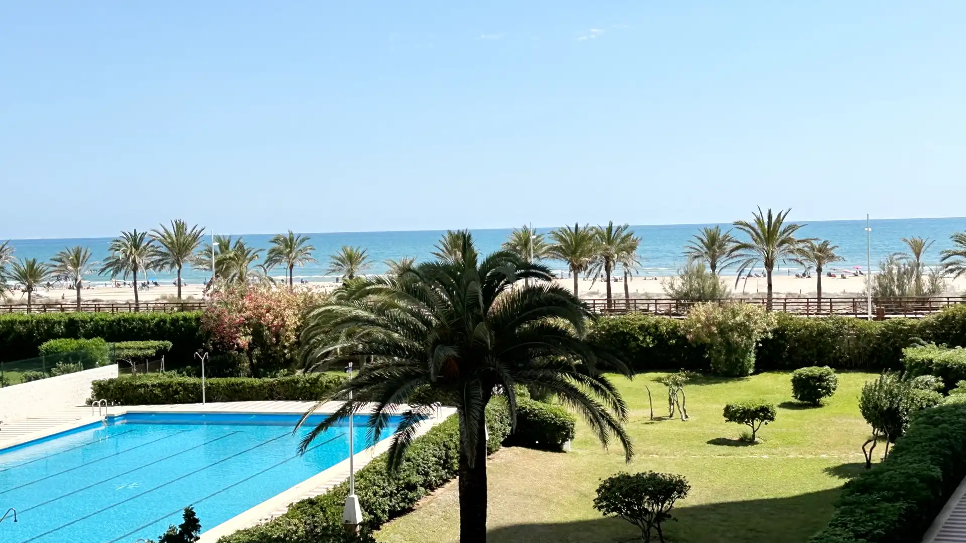 Jardín de Apartamento de alquiler en Gandia con Terraza, Amueblado y Horno