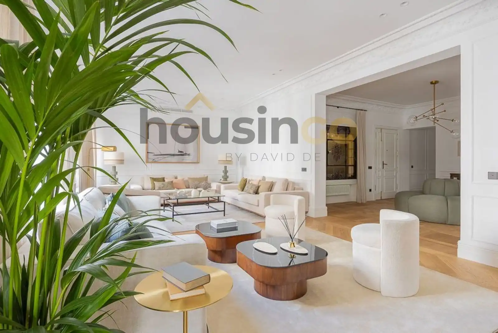 Living room of Flat for sale in Madrid  with Air Conditioner, Heating and Parquet flooring