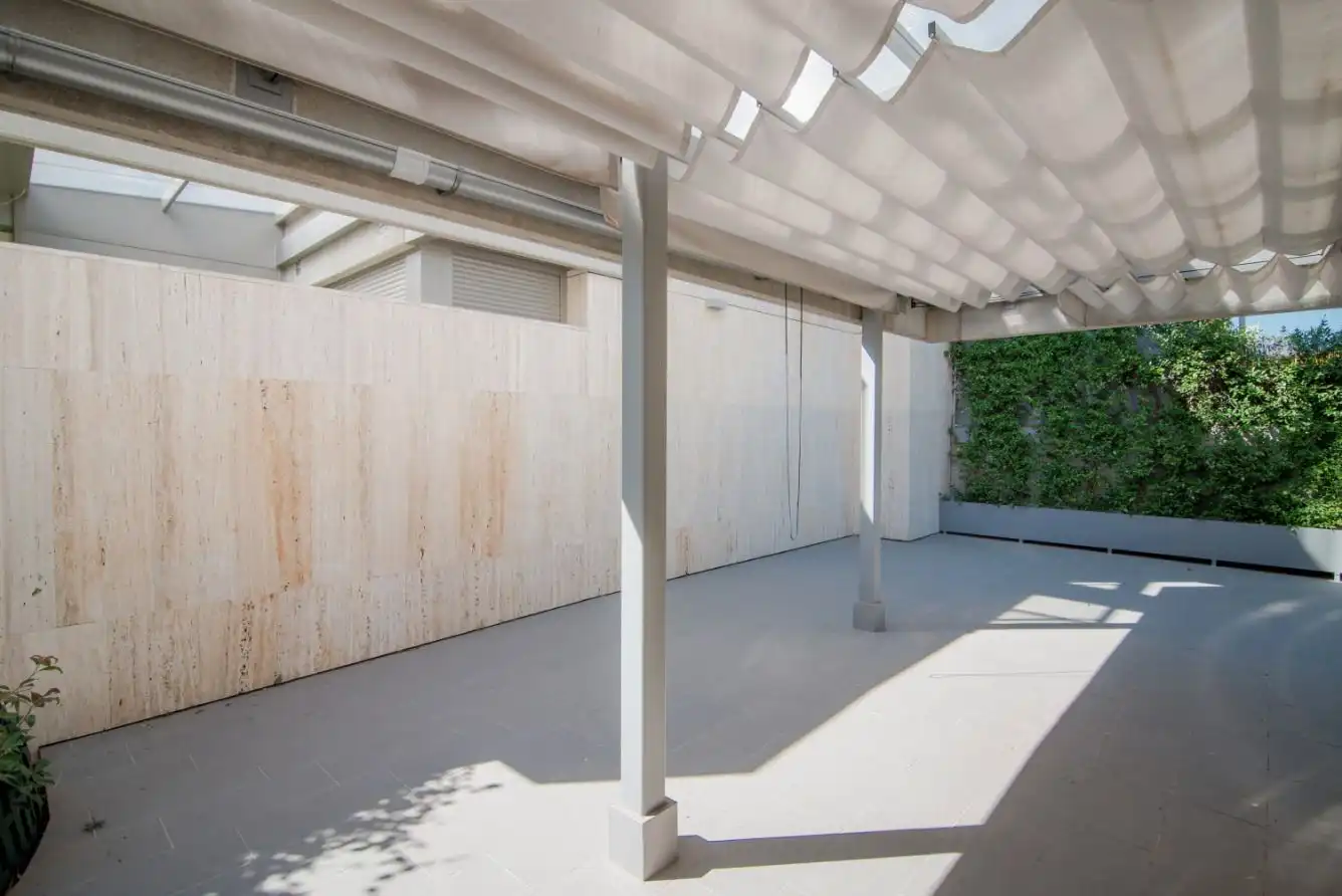 Terrasse von Erdgeschoss zur Miete in Madrid mit Klimaanlage, Heizung und Privatgarten