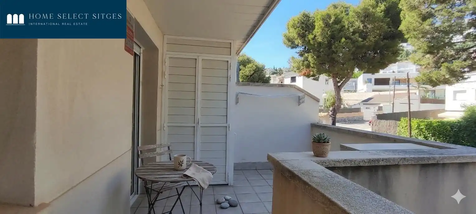 Terrassa de Casa adosada en venda en Sitges amb Aire condicionat, Calefacció i Parquet