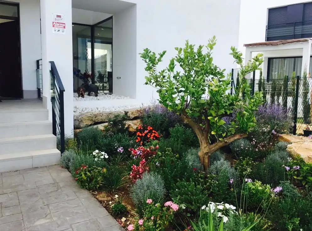Garden of Houses for rent in Estepona  with Air Conditioner, Private garden and Swimming Pool