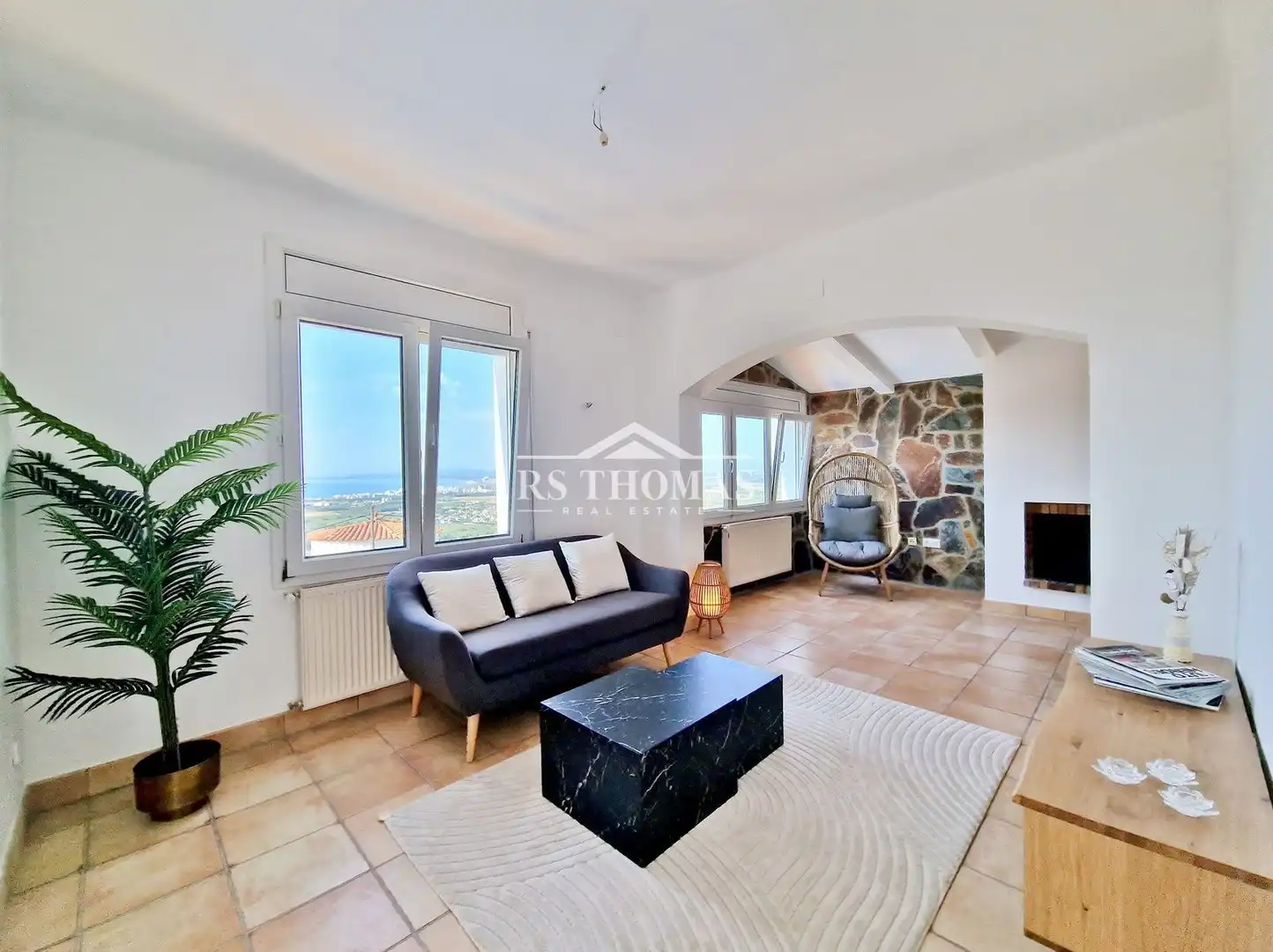 Sala de estar de Casa o chalet en venta en Roses con Aire acondicionado, Terraza y Trastero