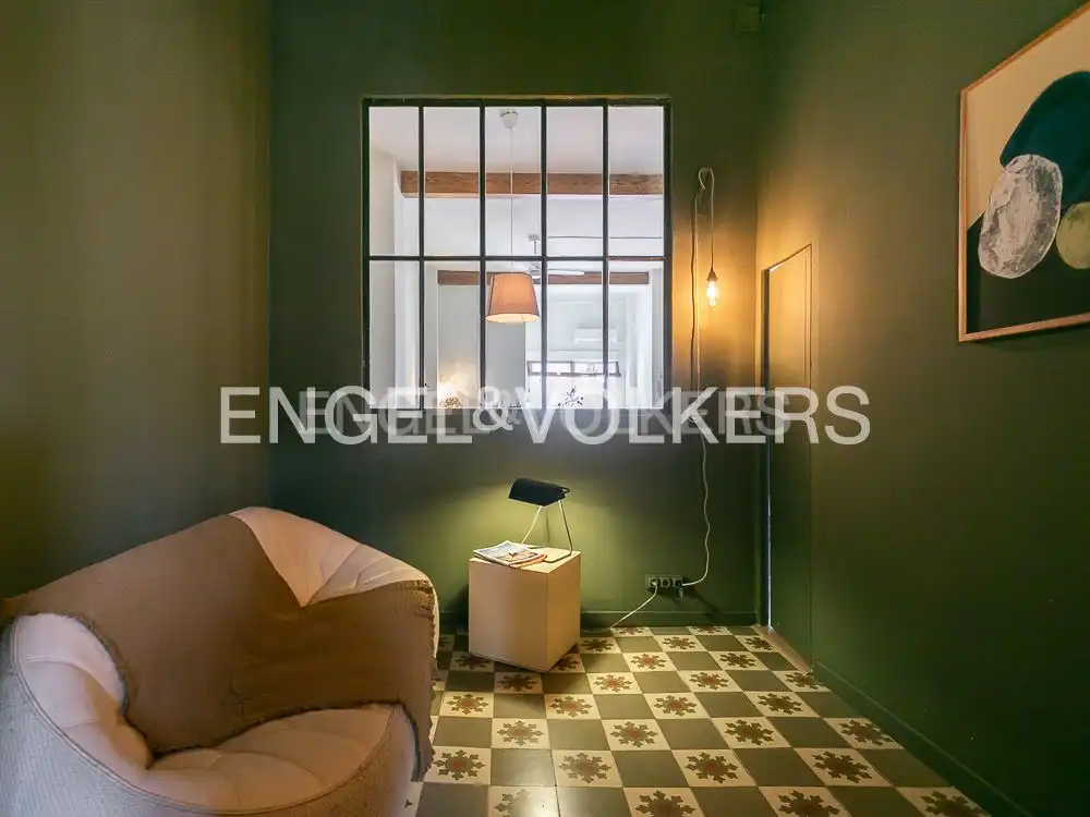 Wohnzimmer von Wohnung zur Miete in Valencia mit Klimaanlage, Heizung und Parkett