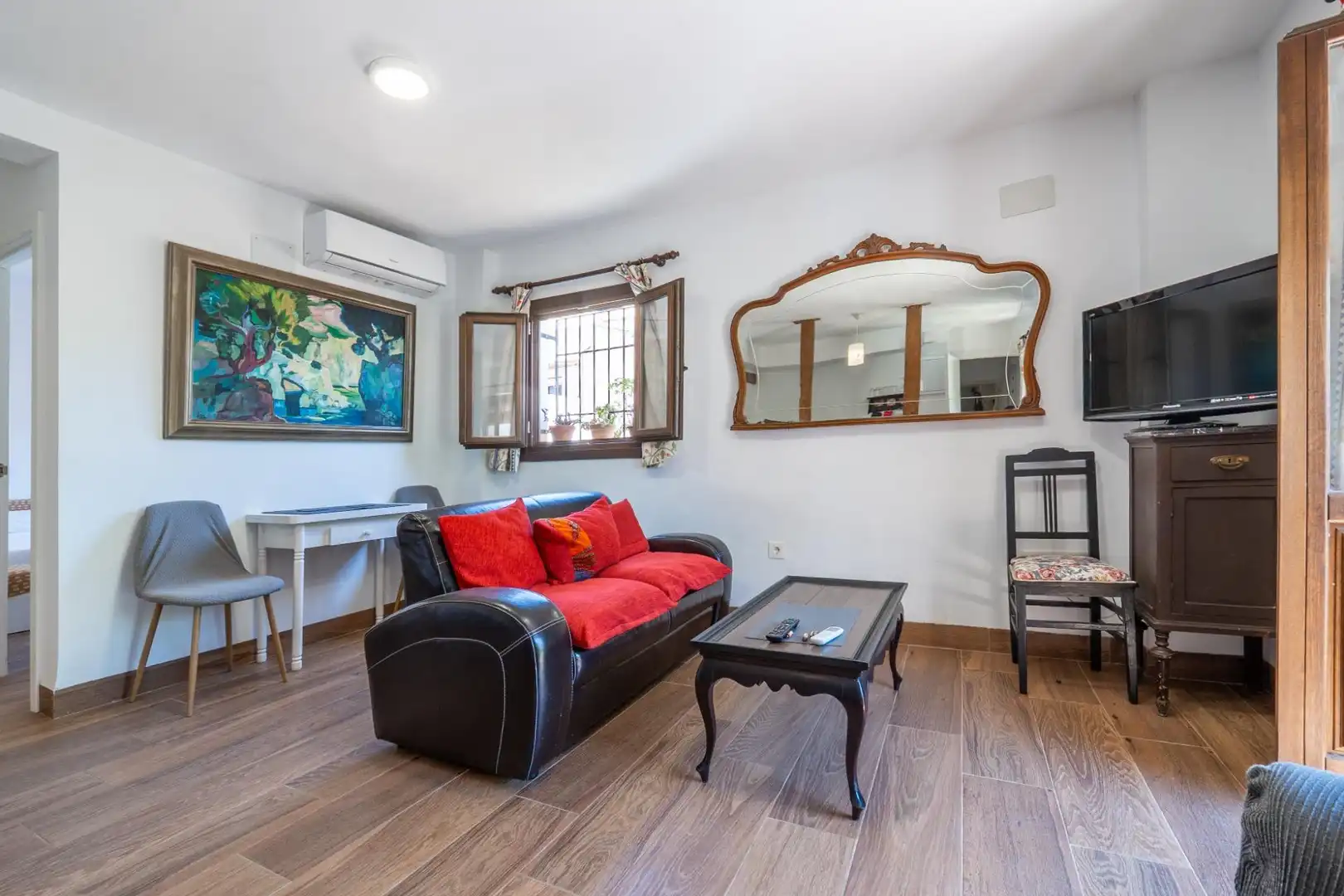 Living room of Houses for sale in Granada  with Air Conditioner, Terrace and Furnished