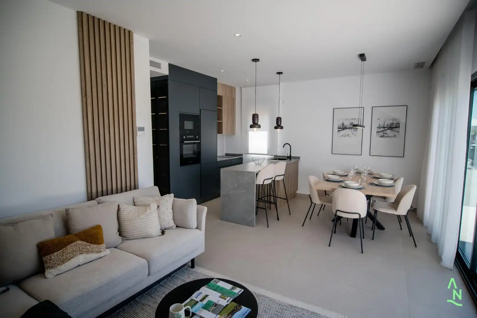 Sala de estar de Ático en venta en Alhama de Murcia con Aire acondicionado, Terraza y Piscina