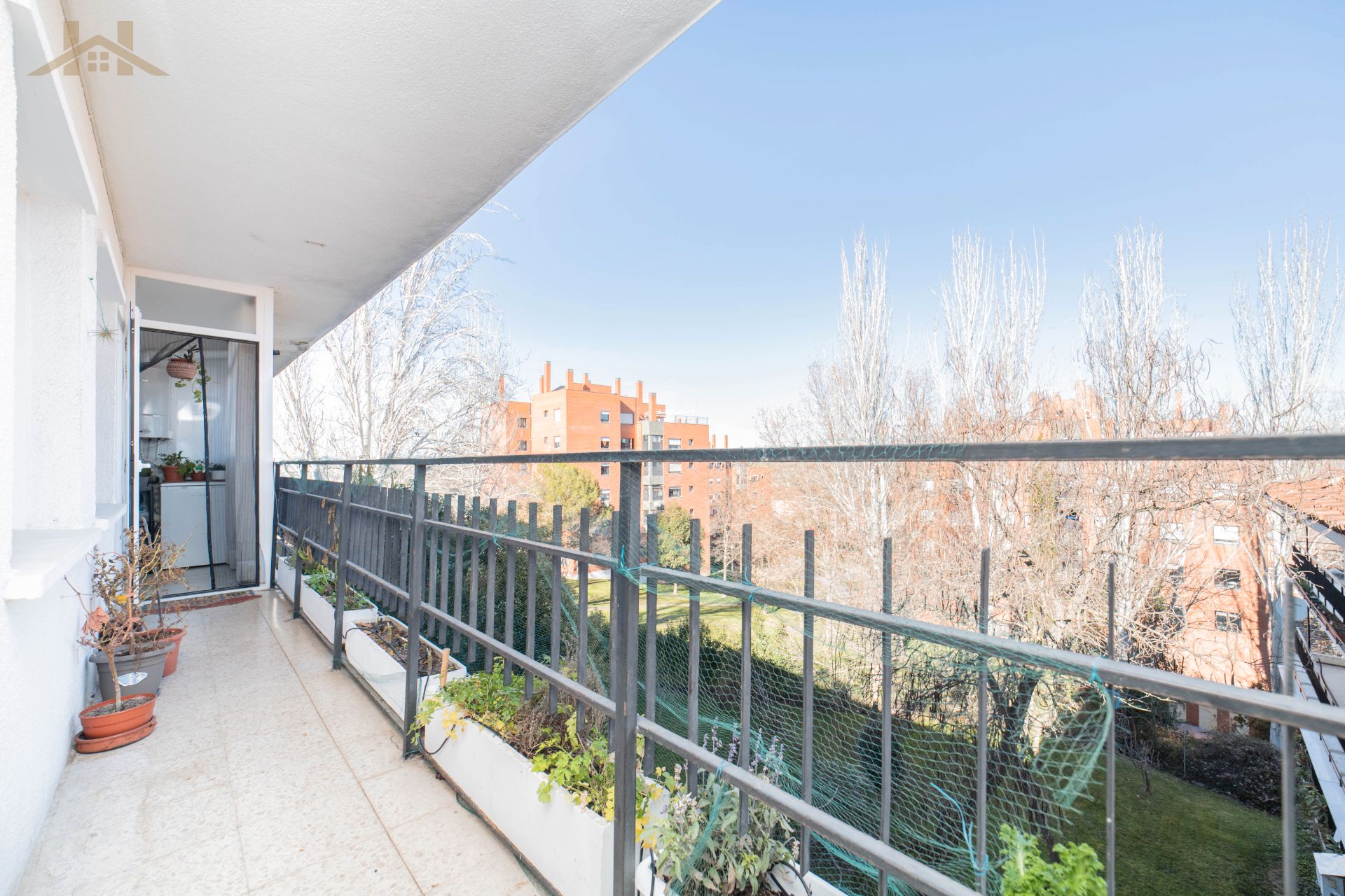 Balcony of Duplex for sale in Móstoles  with Air Conditioner, Heating and Parquet flooring