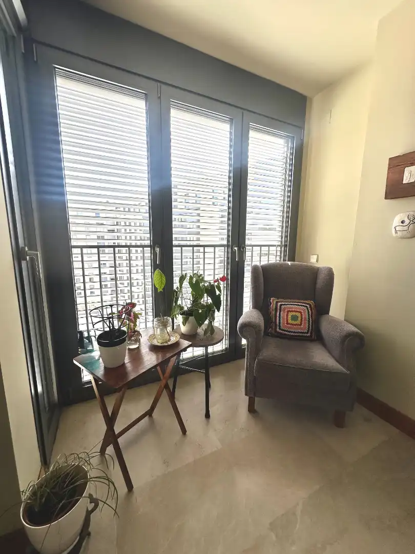Balcony of Flat for sale in Madrid  with Air Conditioner, Heating and Storage room