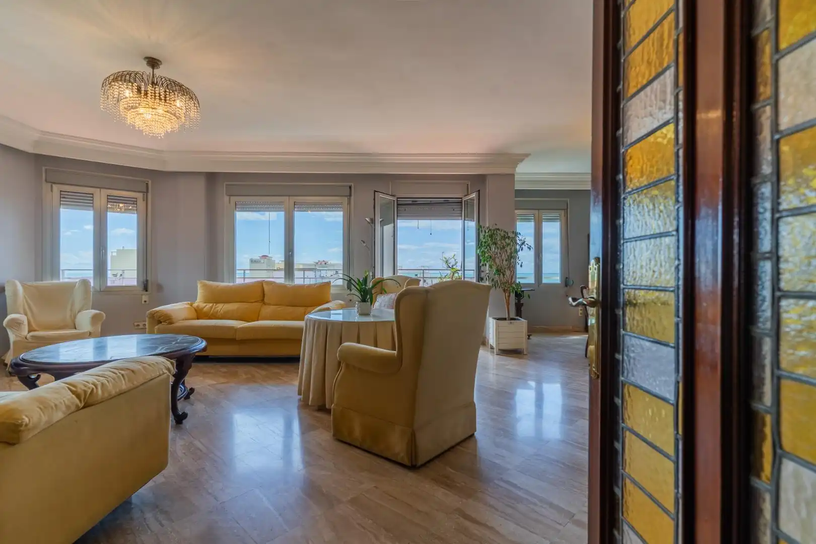 Sala de estar de Piso en venta en Cádiz con Aire acondicionado, Terraza y Trastero