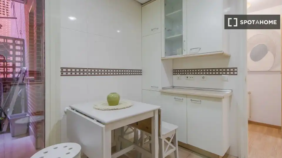Kitchen of Flat for rent in Madrid  with Air Conditioner, Heating and Furnished