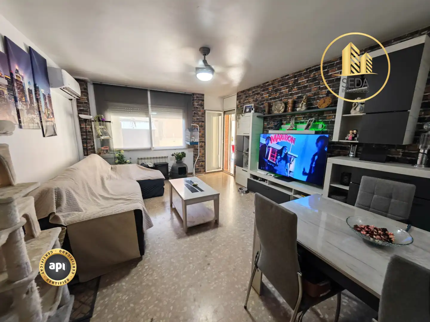 Sala de estar de Planta baja en venta en Sant Celoni con Aire acondicionado, Calefacción y Terraza