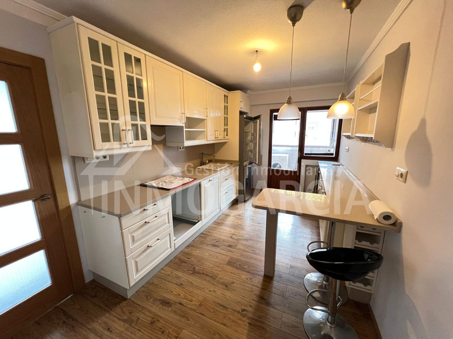 Kitchen of Flat for sale in Avilés  with Heating, Parquet flooring and Terrace
