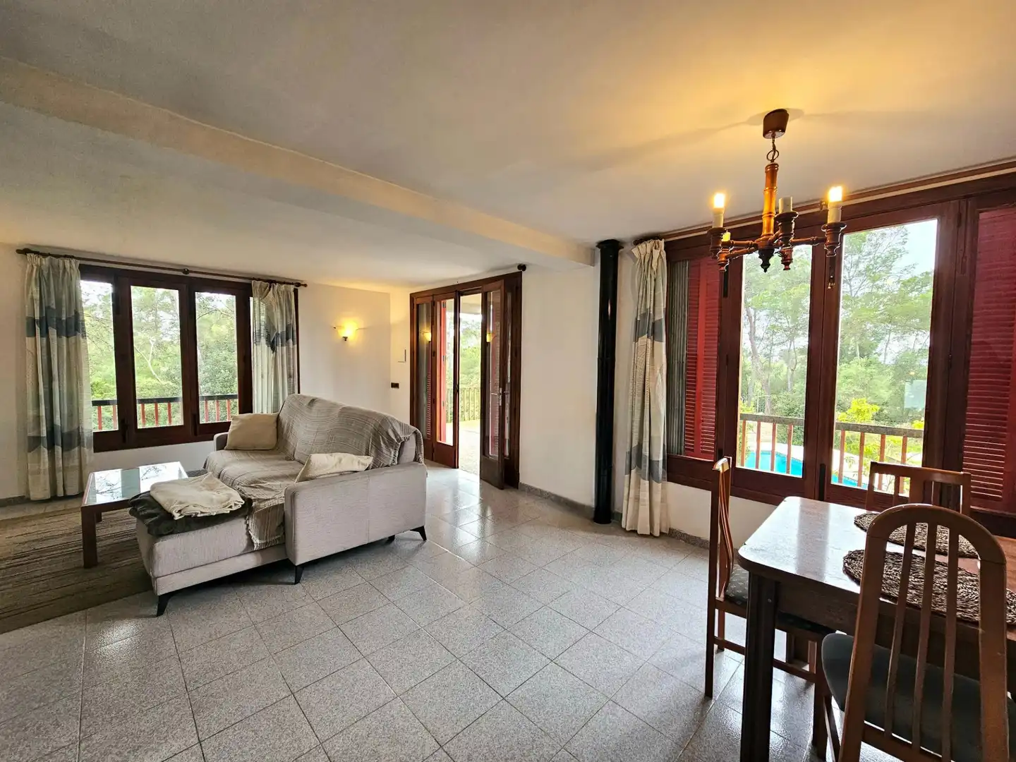 Sala d'estar de Finca rústica en venda en Algaida amb Calefacció, Jardí privat i Traster