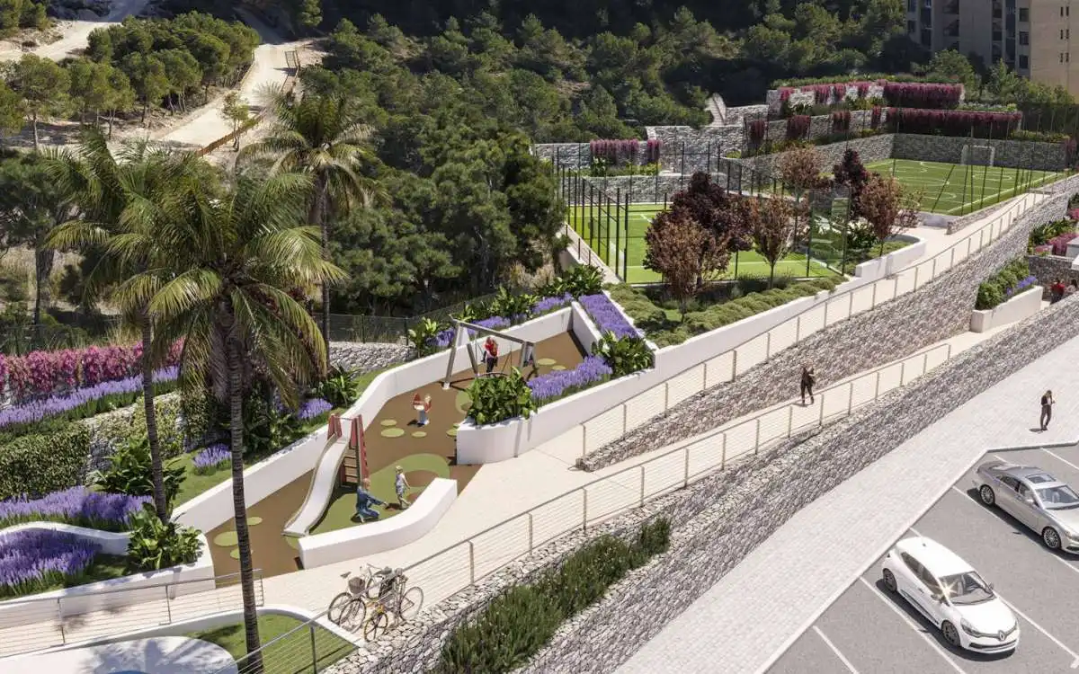 Garten von Wohnung zum Verkauf in Benidorm mit Terrasse und Gemeinschaftspool