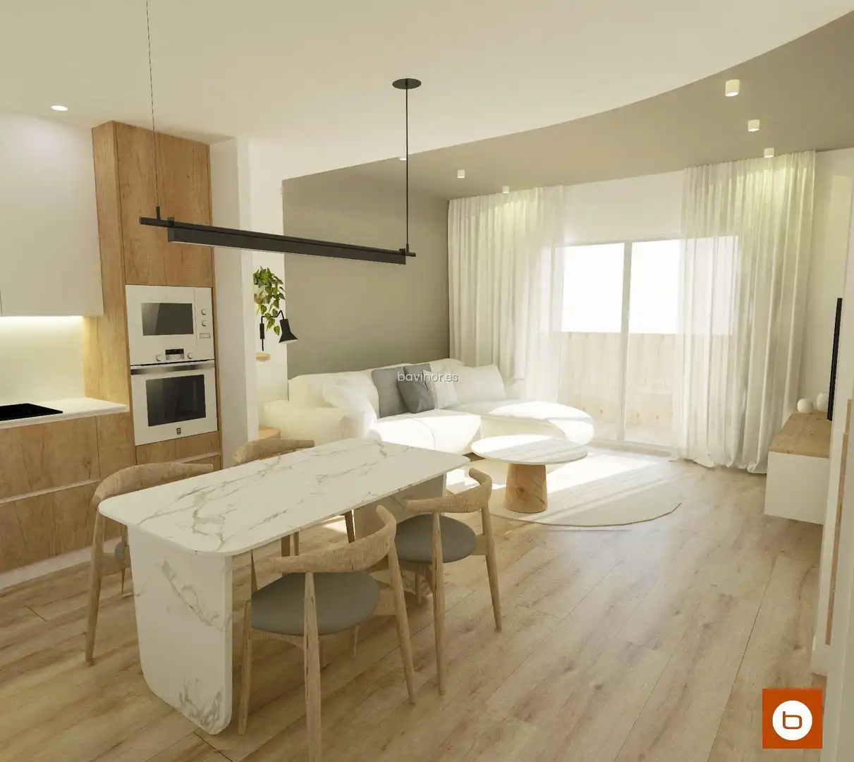 Sala d'estar de Pis en venda en Alhama de Murcia amb Aire condicionat i Jardí privat