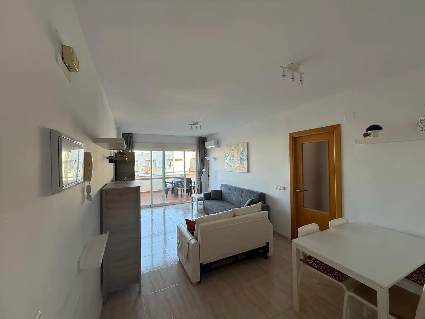 Sala d'estar de Pis de lloguer en El Ejido amb Aire condicionat, Calefacció i Terrassa