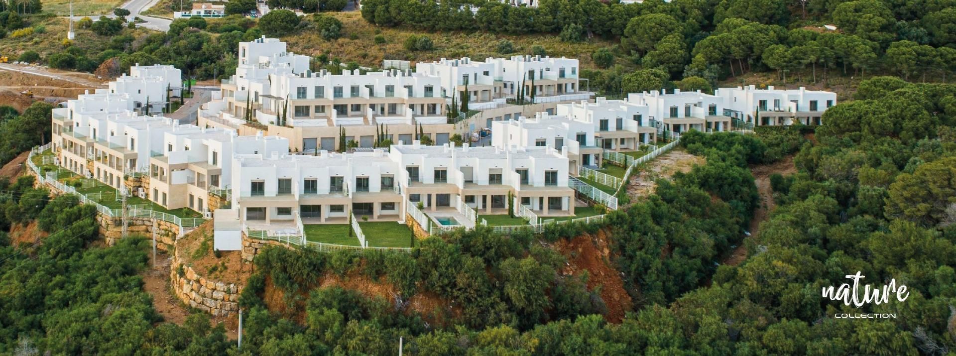 Exterior view of Single-family semi-detached to rent in Mijas  with Air Conditioner, Heating and Private garden