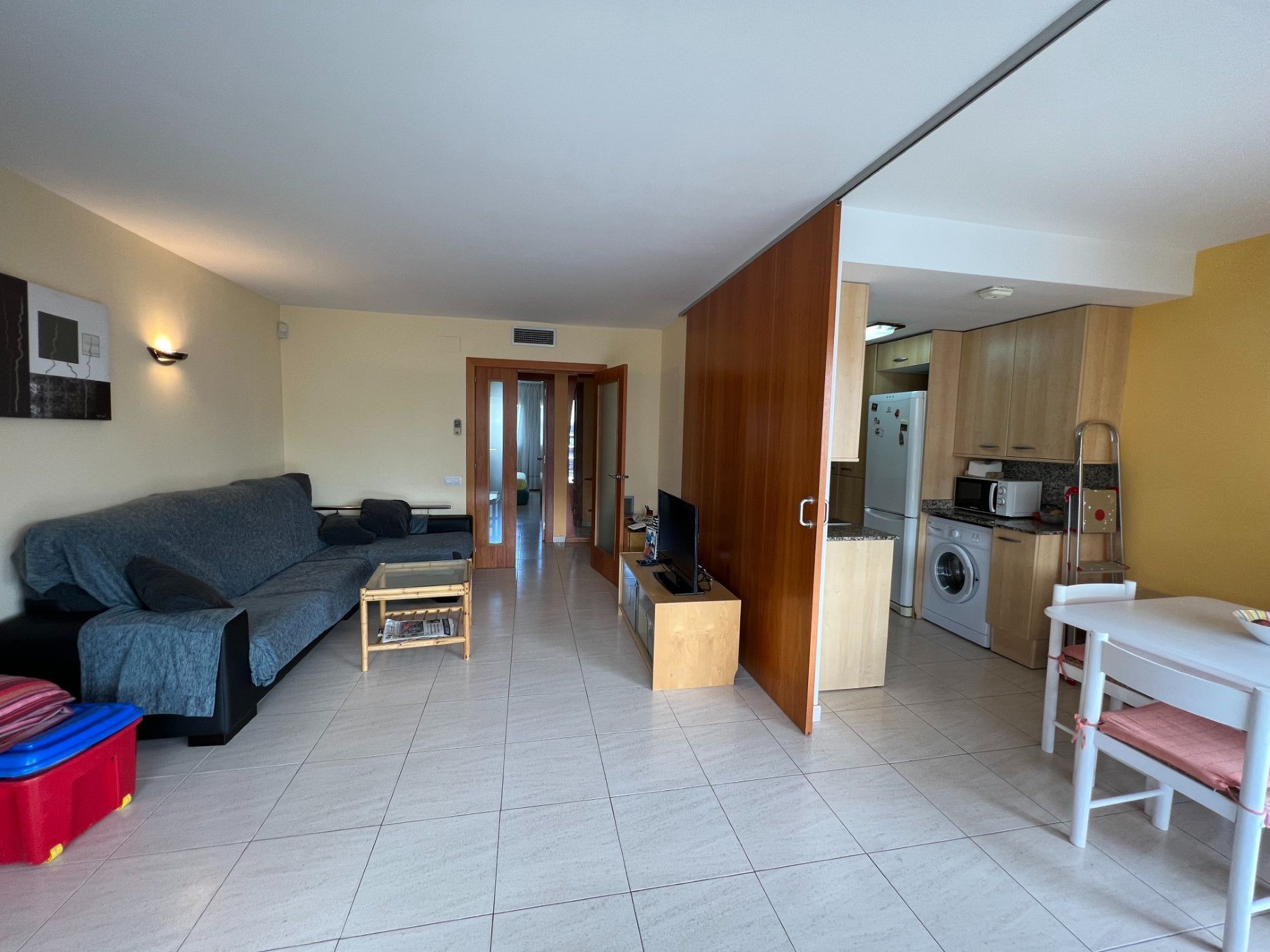 Sala d'estar de Apartament de lloguer en Calonge i Sant Antoni amb Aire condicionat, Calefacció i Terrassa
