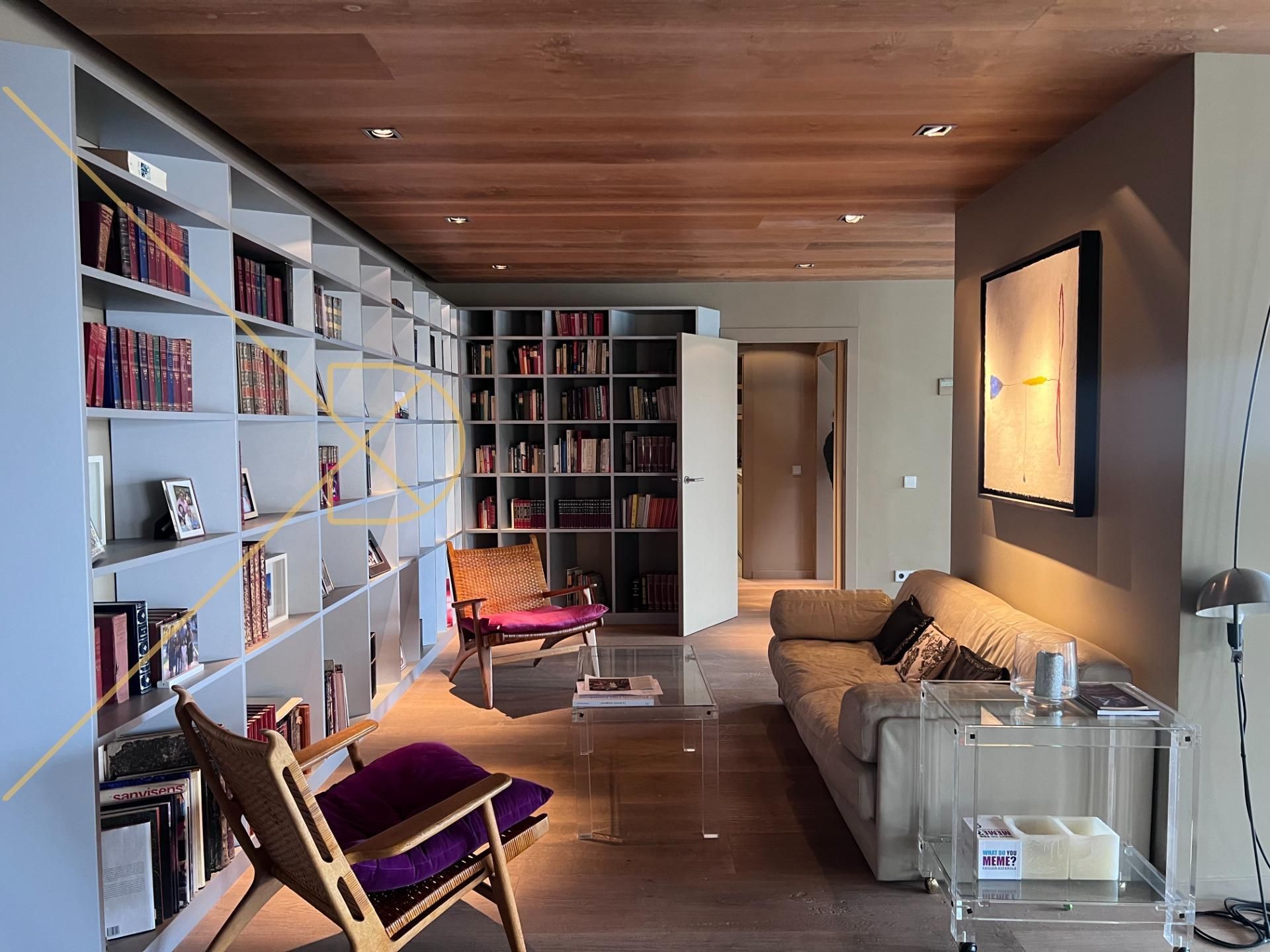 Sala d'estar de Àtic de lloguer en  Barcelona Capital amb Aire condicionat, Calefacció i Terrassa