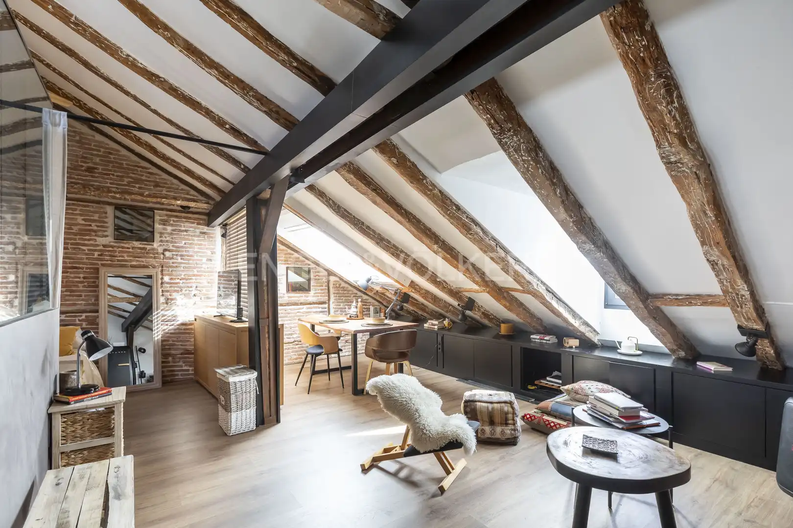 Wohnzimmer von Wohnung zur Miete in Madrid mit Klimaanlage, Heizung und Möbliert