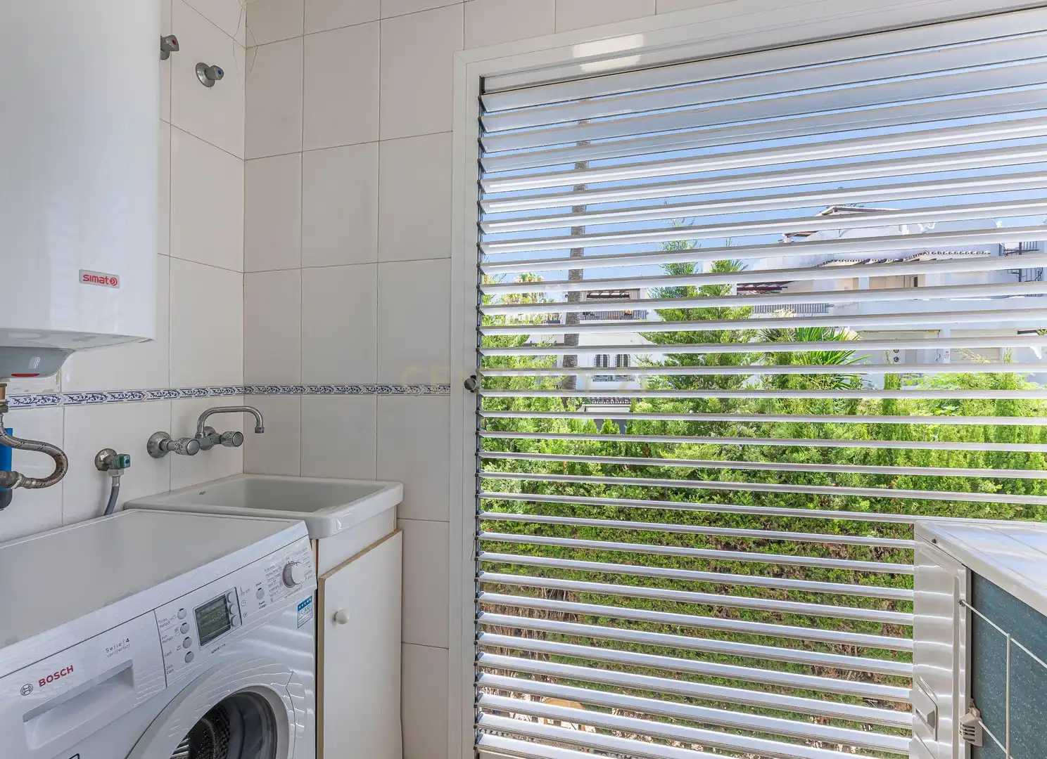 Balcony of Apartments for sale in Marbella  with Air Conditioner, Swimming Pool and Washing machine