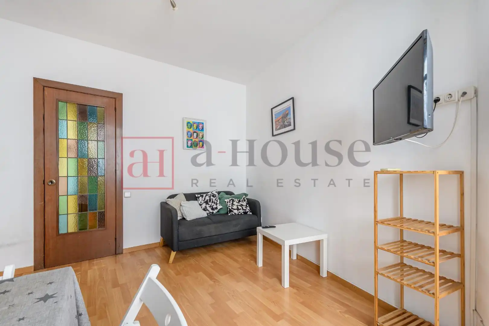 Sala de estar de Piso en venta en Barcelona con Aire acondicionado, Calefacción y Parquet