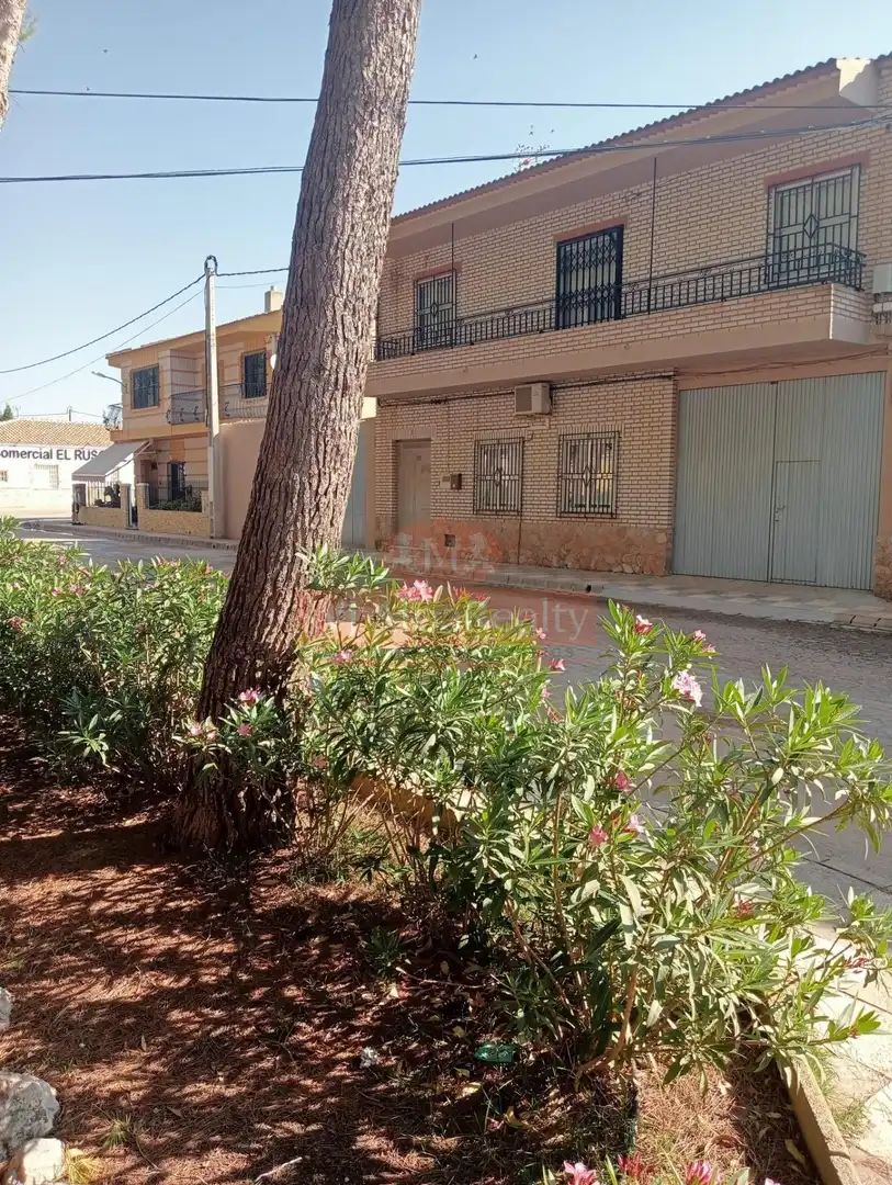 Vista exterior de Casa o xalet en venda en Pozohondo amb Aire condicionat i Jardí privat