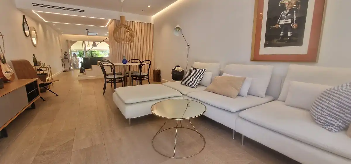Sala de estar de Casa o chalet en venta en Santa Pola con Aire acondicionado, Jardín privado y Piscina