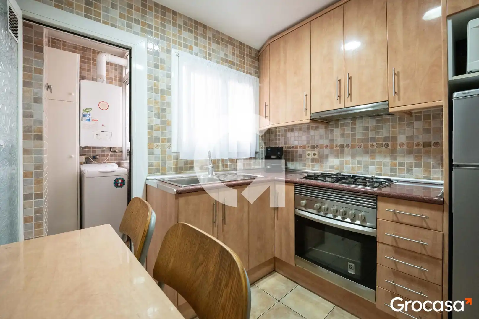 Kitchen of Flat for sale in Mataró  with Heating, Oven and TV