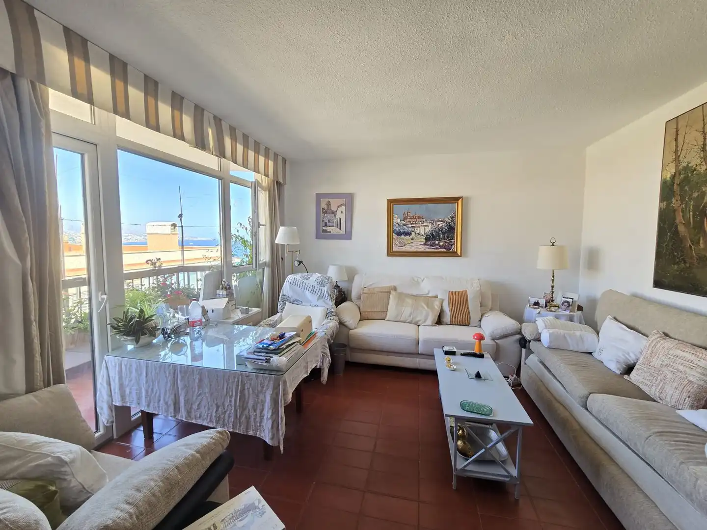 Living room of Flat for sale in Málaga  with Air Conditioner, Heating and Terrace