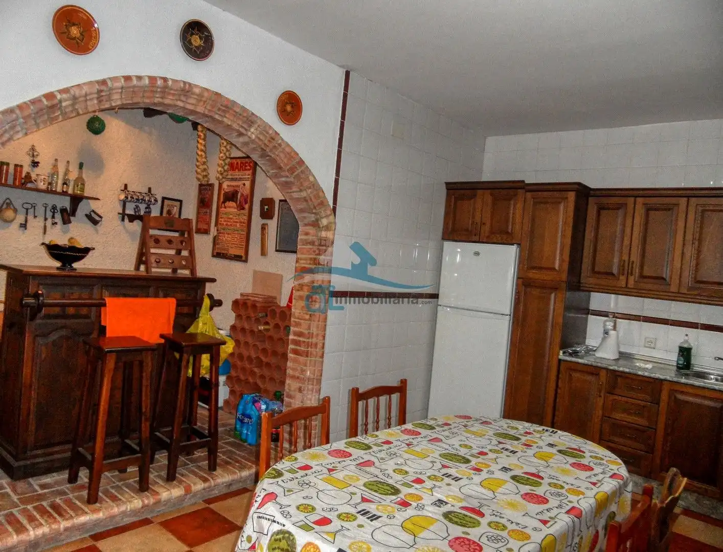 Cuina de Finca rústica en venda en Villanueva de la Reina amb Aire condicionat, Jardí privat i Terrassa