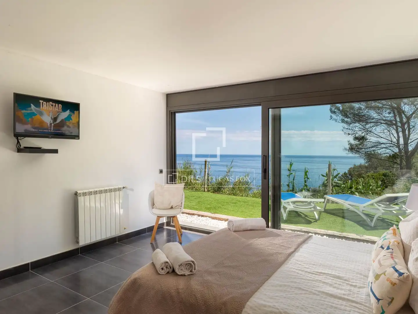 Schlafzimmer von Haus oder Chalet zum Verkauf in Begur mit Klimaanlage, Heizung und Privatgarten