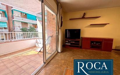 Balcony of Duplex for sale in Badalona  with Air Conditioner, Parquet flooring and Terrace