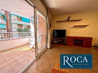 Balcony of Duplex for sale in Badalona  with Air Conditioner, Parquet flooring and Terrace