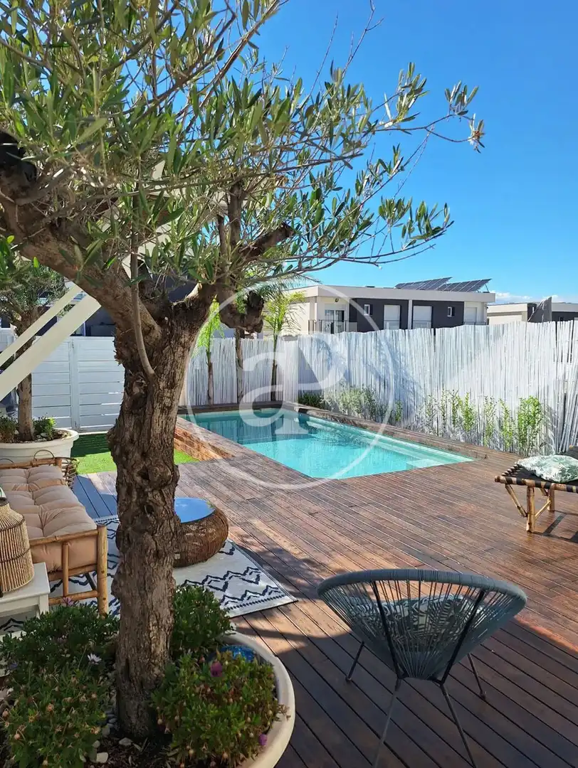 Schwimmbecken von Haus oder Chalet zur Miete in Santa Pola mit Klimaanlage, Heizung und Privatgarten