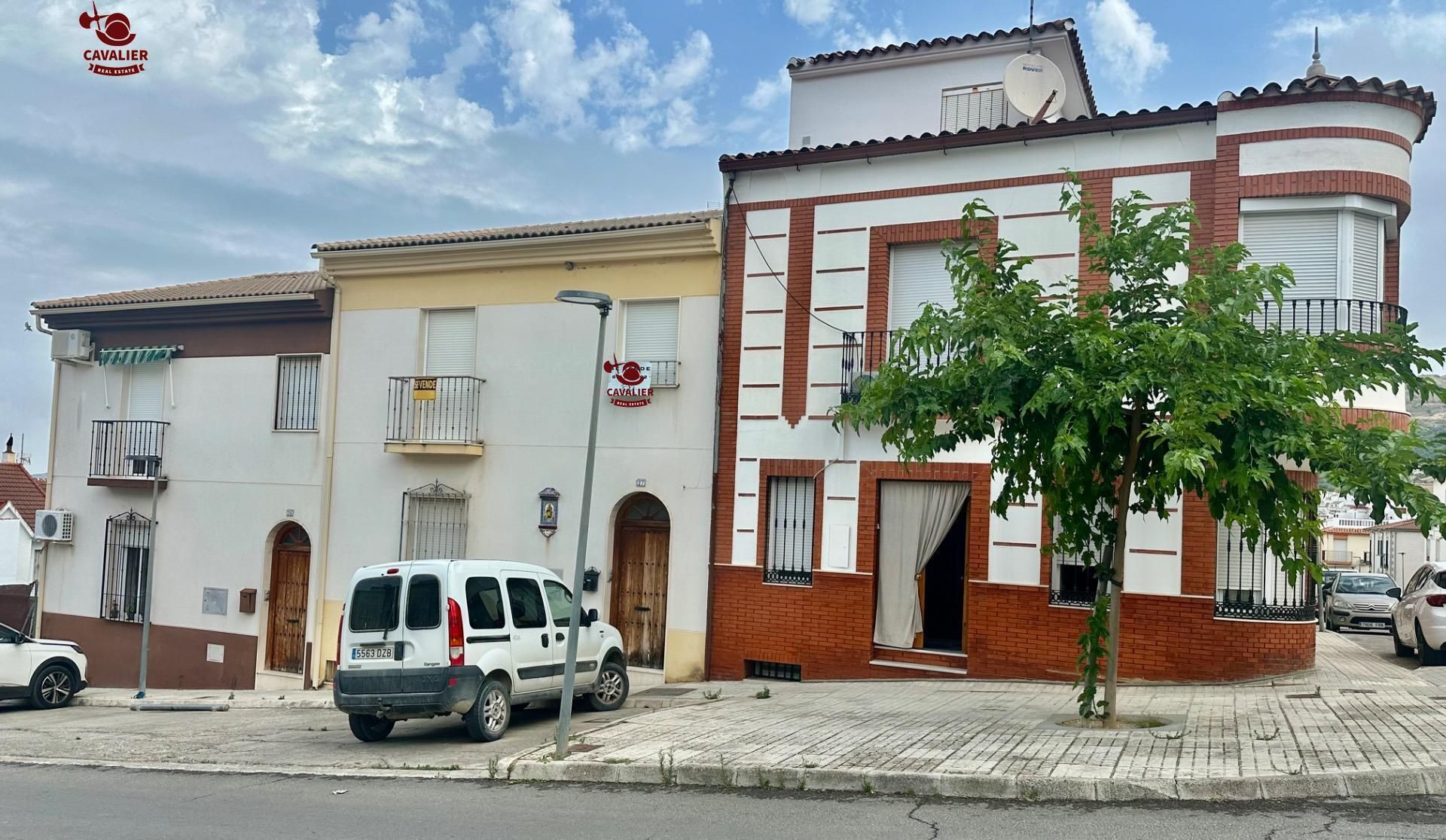 Exterior view of Single-family semi-detached for sale in Doña Mencía  with Terrace, Storage room and Furnished