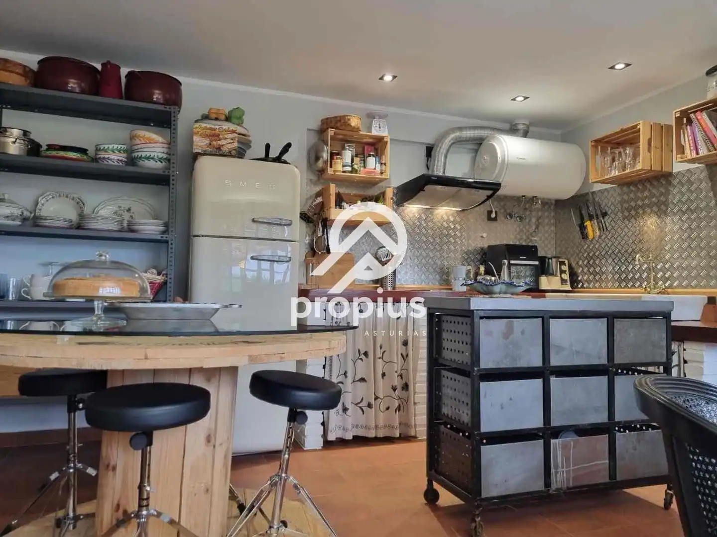 Cocina de Casa o chalet en venta en Ribadesella con Calefacción, Jardín privado y Terraza