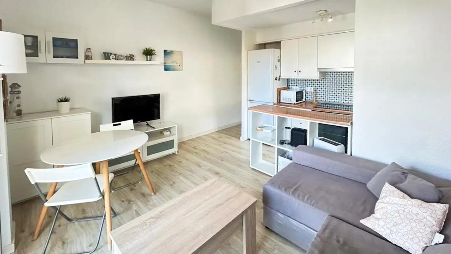 Living room of Flat for sale in Santa Pola  with Terrace and Furnished
