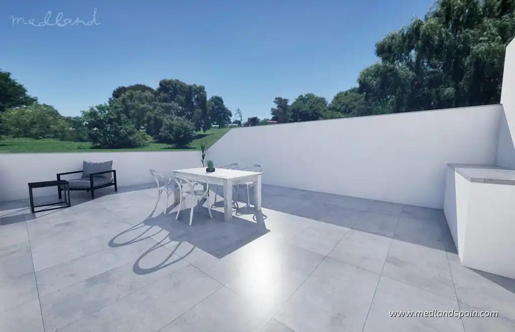Terrace of Houses for sale in Torre-Pacheco  with Private garden, Terrace and Swimming Pool