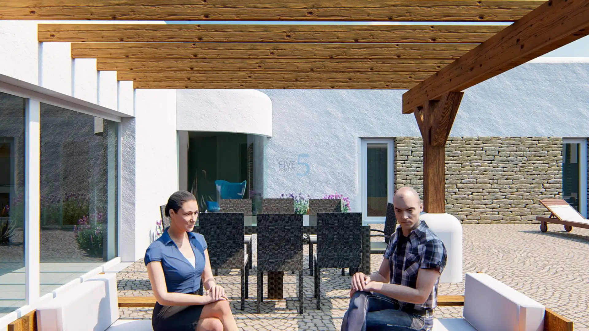 Terraza de Casa o chalet en venta en Pueblo - Urbanizaciones