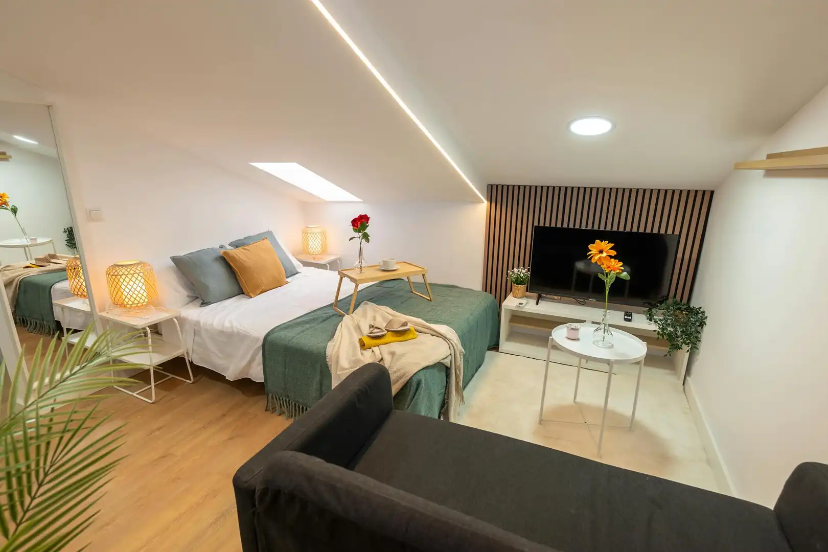 Habitación de Piso de alquiler en Madrid con Aire acondicionado, Calefacción y Jardín privado