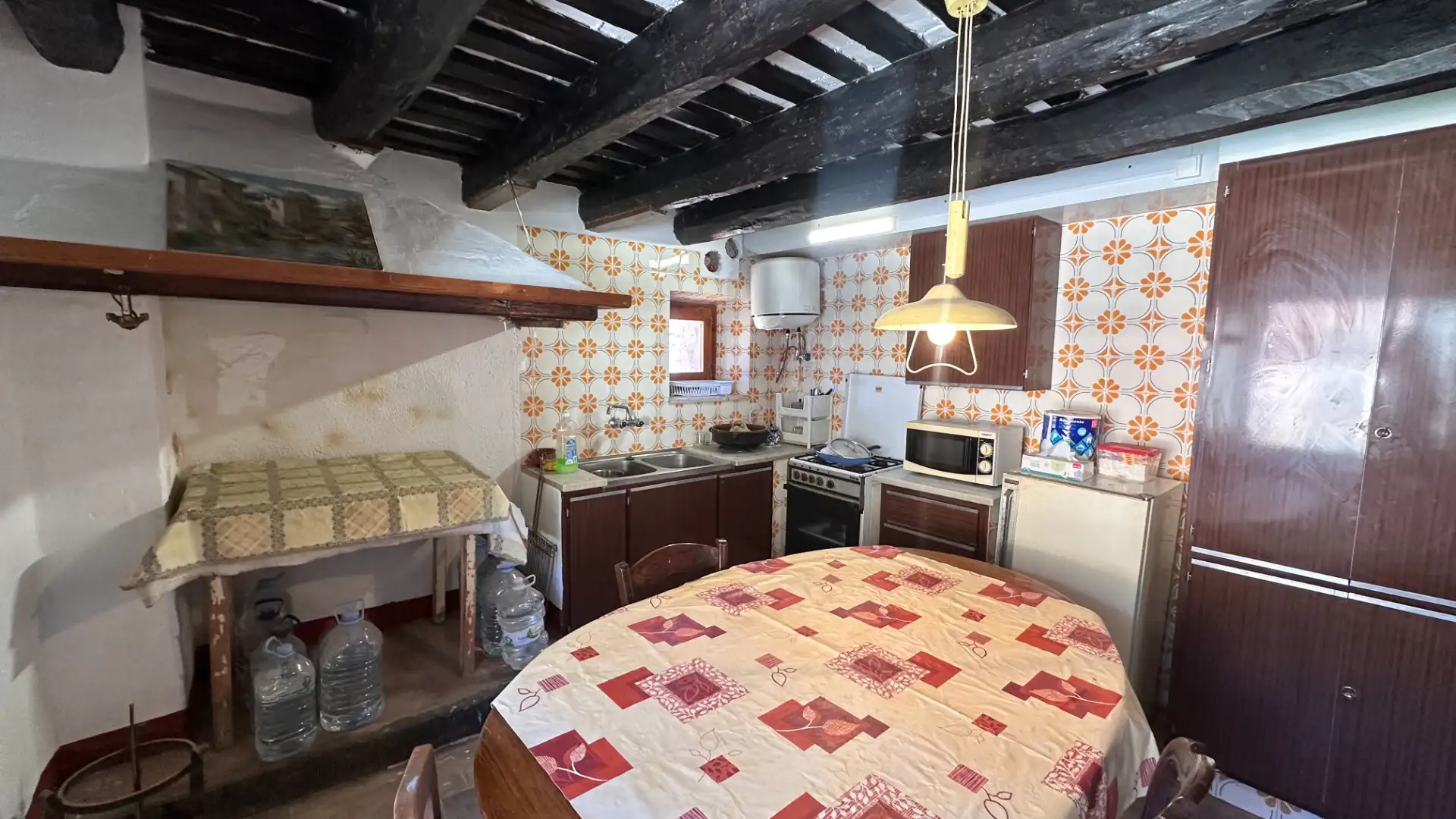 Cuina de Casa adosada en venda en Vidrà amb Traster, Moblat i Forn