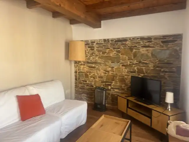 Sala d'estar de Finca rústica en venda en Vegadeo amb Calefacció, Jardí privat i Terrassa