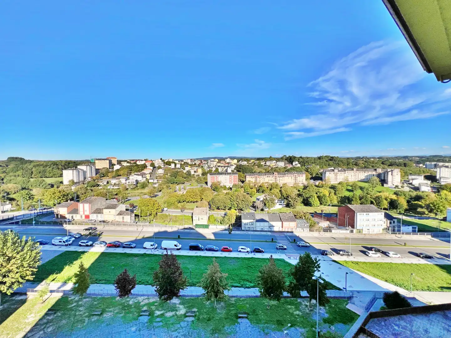 Vista exterior de Piso en venta en Lugo con Calefacción, Jardín privado y Parquet
