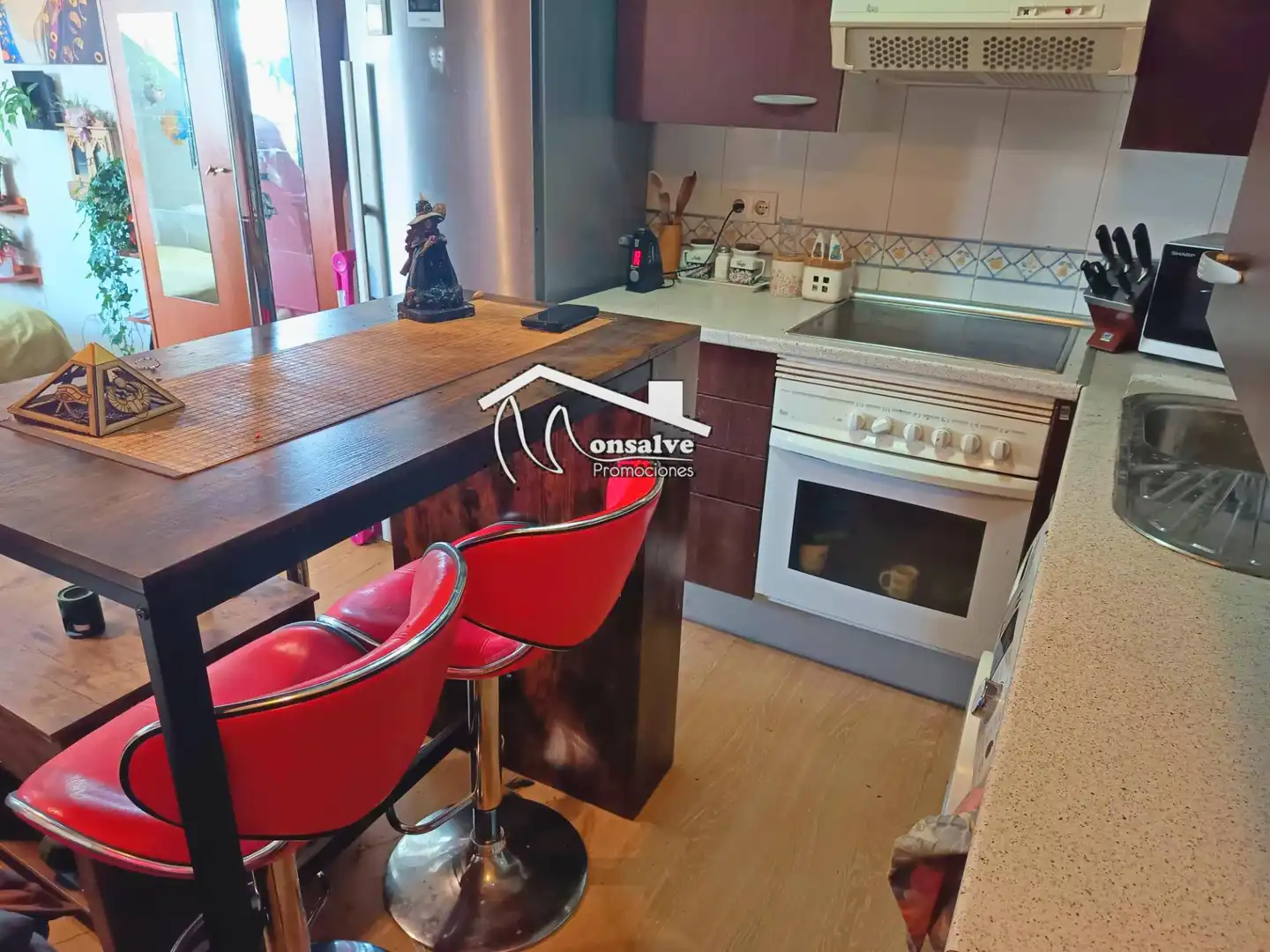 Cocina de Estudio de alquiler con opción a compra en Yeles con Aire acondicionado, Calefacción y Amueblado