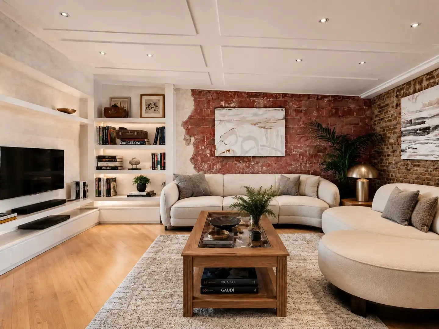 Sala d'estar de Apartament en venda en Barcelona