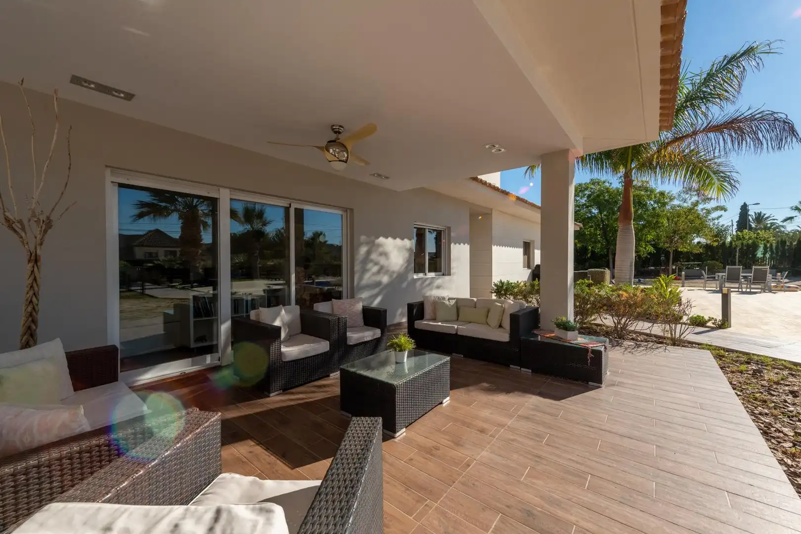 Terraza de Casa o chalet en venta en Alicante / Alacant con Aire acondicionado, Calefacción y Jardín privado